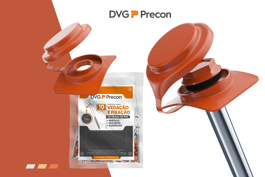 Render 3D de kit de vedação DVG Tubozan